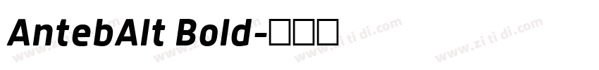AntebAlt Bold字体转换